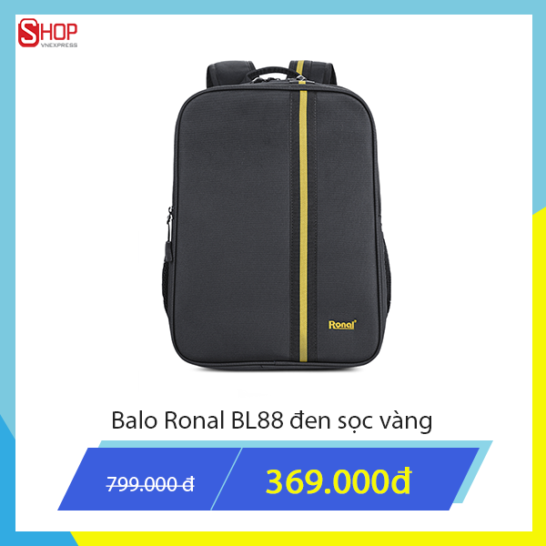 Balo màu sáng phối kẻ đen vàng, đen đỏ, đen xanh bắt mắt giảm 50% còn 399.000 đồng, tặng kèm túi phụ kiện.