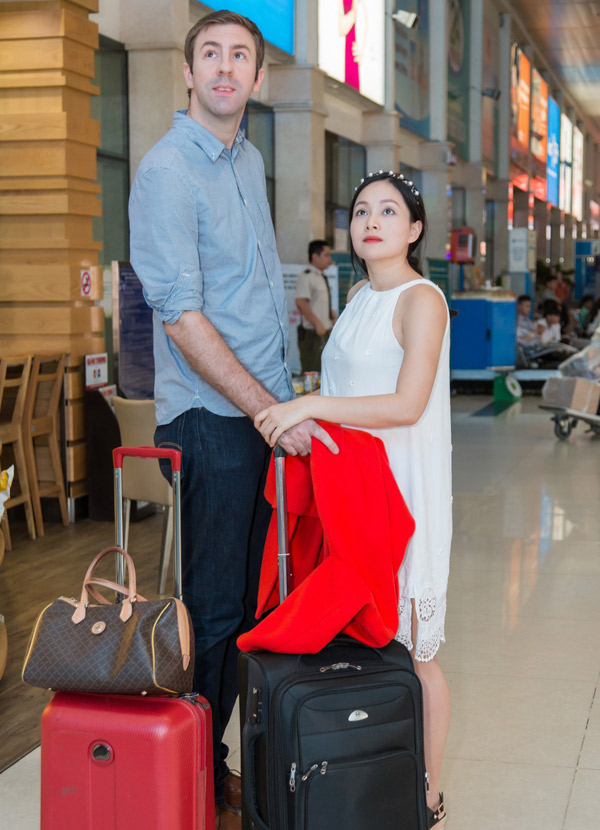 Cặp đôi chênh lệch chiều cao khá nhiều. Lan Phương giữ kín thông tin về người yêu.