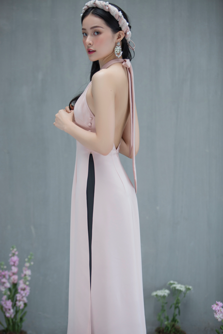 Hạ Vi đẹp mong manh với áo dài cách tân của nhà thiết kế Lucie - 3