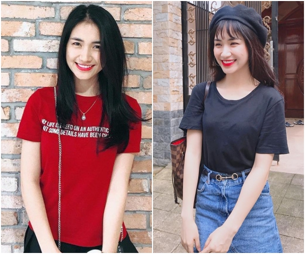 Hoà Minzy cũng thay đổi kiểu tóc trong dịp năm mới. Cô nhuộm tóc nâu đỏ và đổi sang mái bằng lưa thưa thay cho tóc rẽ ngôi giữa.