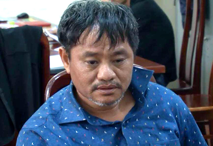 Nghi phạm Đỗ Văn Minh tại cơ quan điều tra. Ảnh: Công an cung cấp.